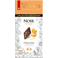 Швейцарский тёмный шоколад Villars с цукатами из апельсиновых корочек