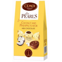 Шоколадные конфеты Cemoi  «PEARLS» с кокосово-ананасовой начинкой