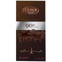 Горький шоколад Cemoi 90% какао